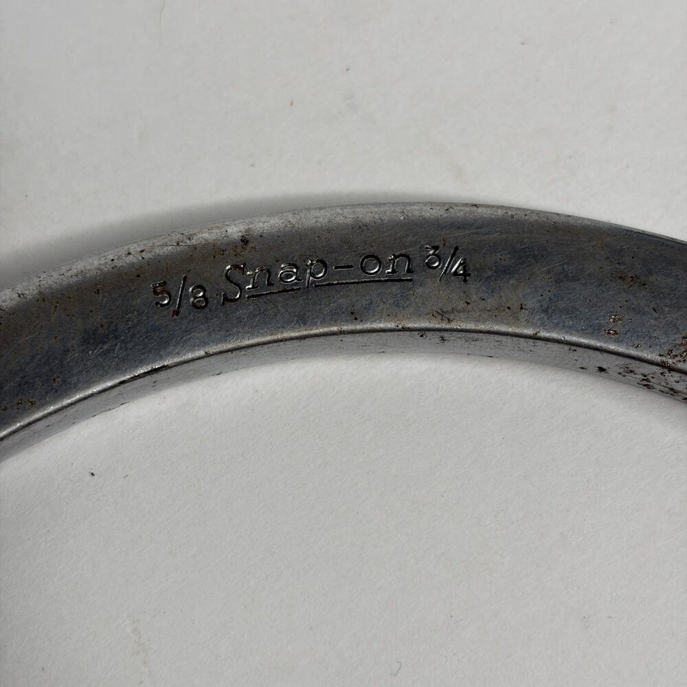 Vintage Snap-On Tools Half Moon Box Wrench Curved CX-2024 USA 5/8 x 3/4 - Picture 3 of 8